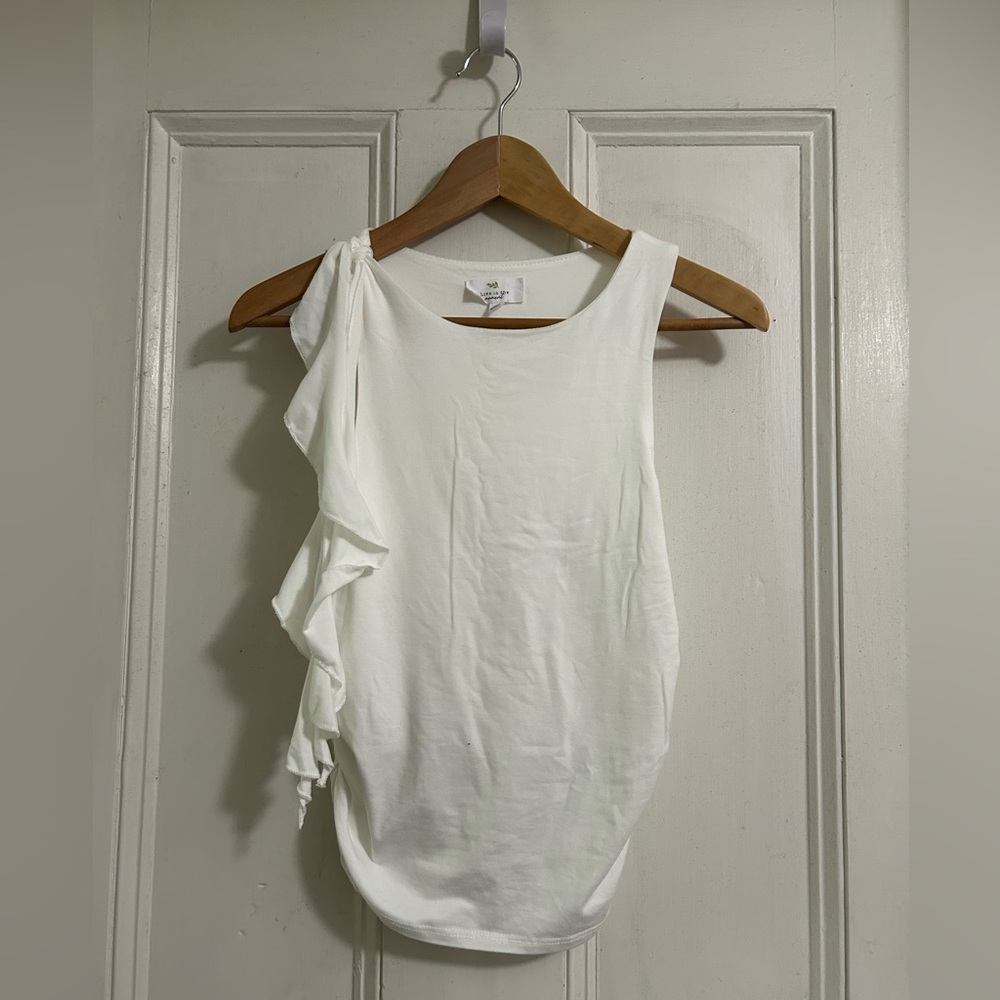Live in the Moment White Tank